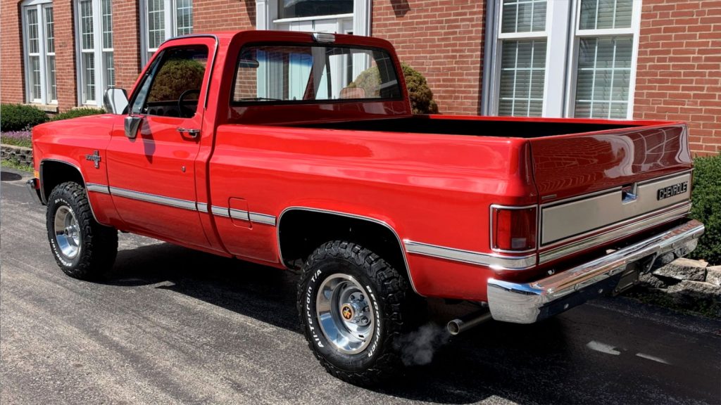 Pristine 1987 Chevy K10 Silverado Pickup Sells For $40K At Auction