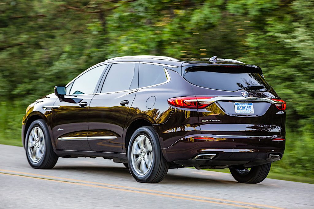 The rear end of the Buick Enclave crossover.