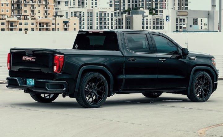 lowered gmc denali truck