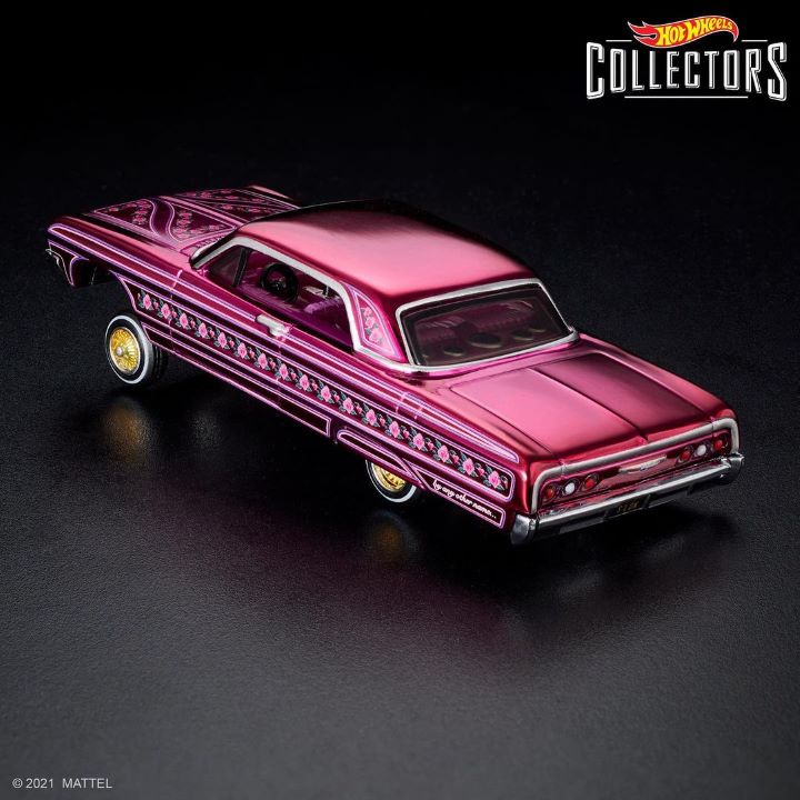 hot wheels 64 impala rose