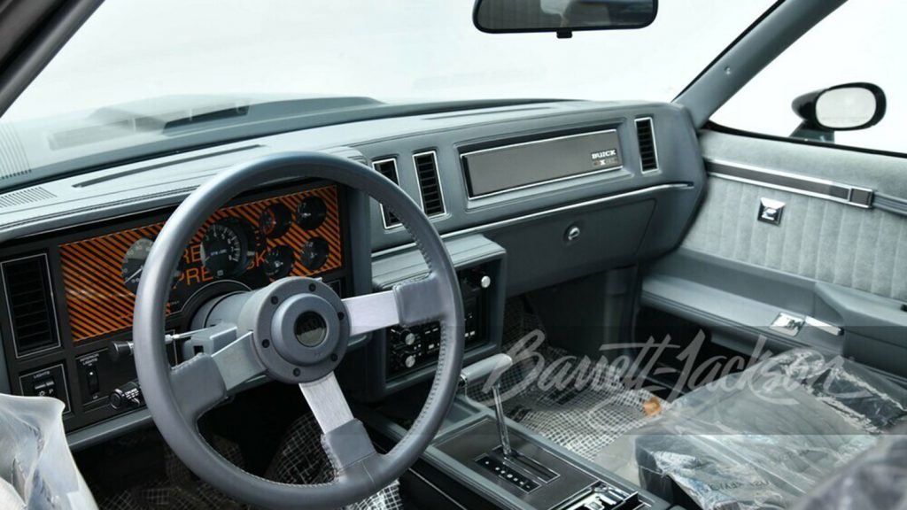 1987 Buick GNX – interior 003 – Barrett-Jackson – black – passenger ...