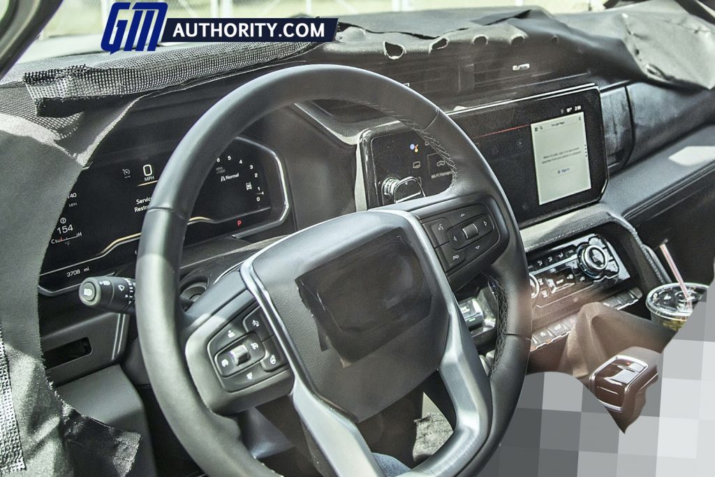 2022 GMC Sierra Denali 1500 Interior Revealed: New Spy Shots