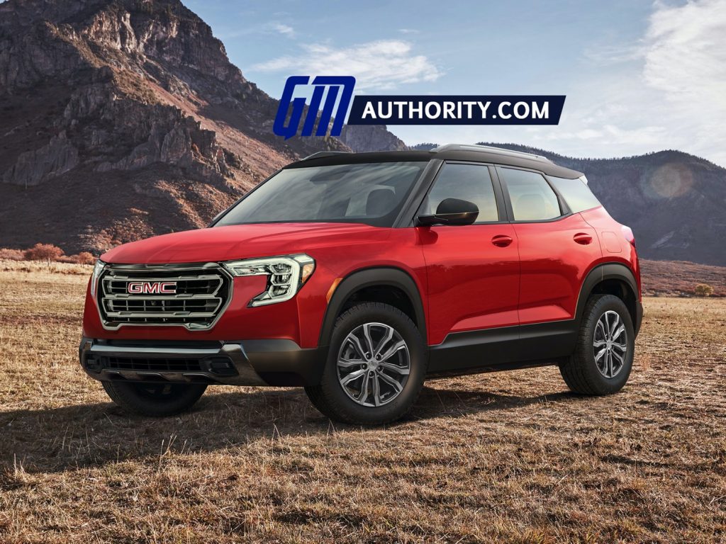 GM Authority rendering of a potential subcompact GMC crossover.