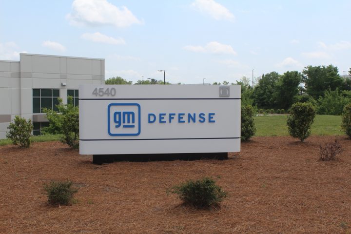 Photo of GM Defense logo.