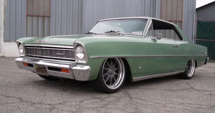 1966 Chevy Nova Pro Touring Street Car Is Green And Clean