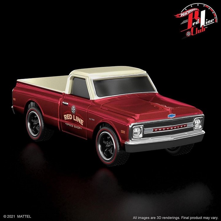 Details about   New Hot Wheels RLC Exclusive 1969 Chevy C-10 Pickup Truck Red Line Club 2020