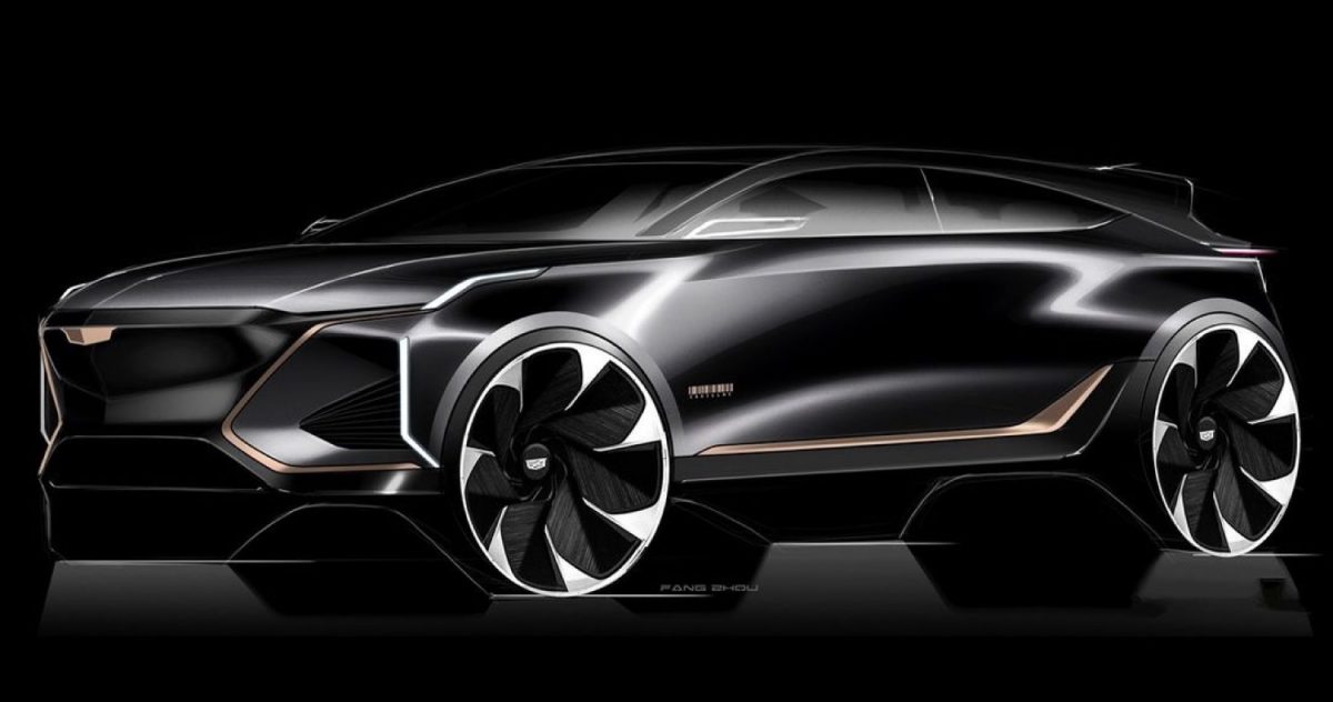 Cadillac crossover concept sketch – ev electric – GM Design June 2021 ...