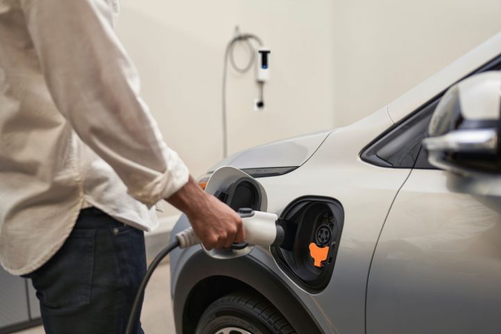 Chevy Bolt EUV being plugged in.