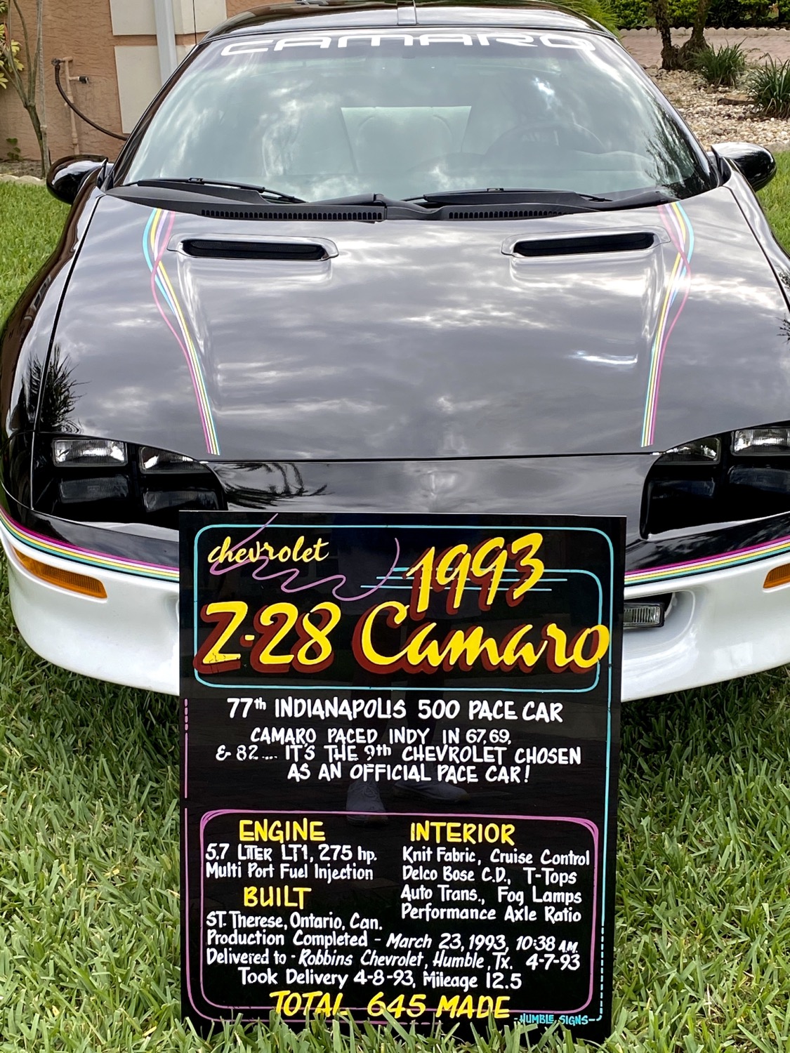 1993 Chevy Camaro Z28 Pace Car Is Pampered Perfection