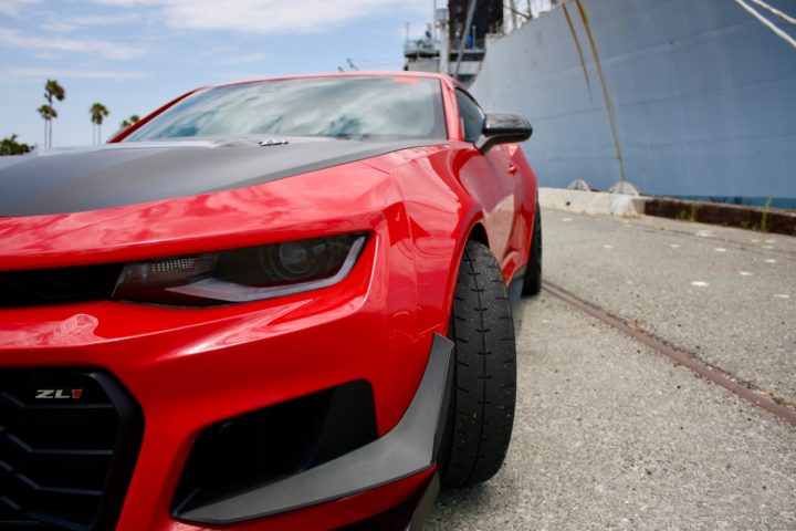 The front end of the Chevy Camaro ZL1 1LE.