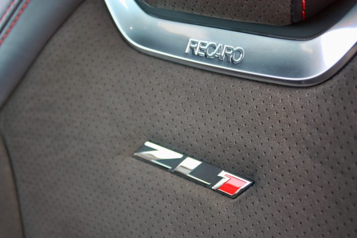 Recaro seats in the Chevy Camaro ZL1.