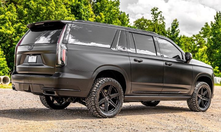 Matte Black Cadillac Escalade Ext