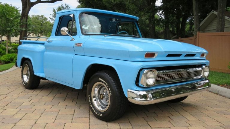 North Carolina Blue 1965 Chevy C10 Stepside Pickup For Sale