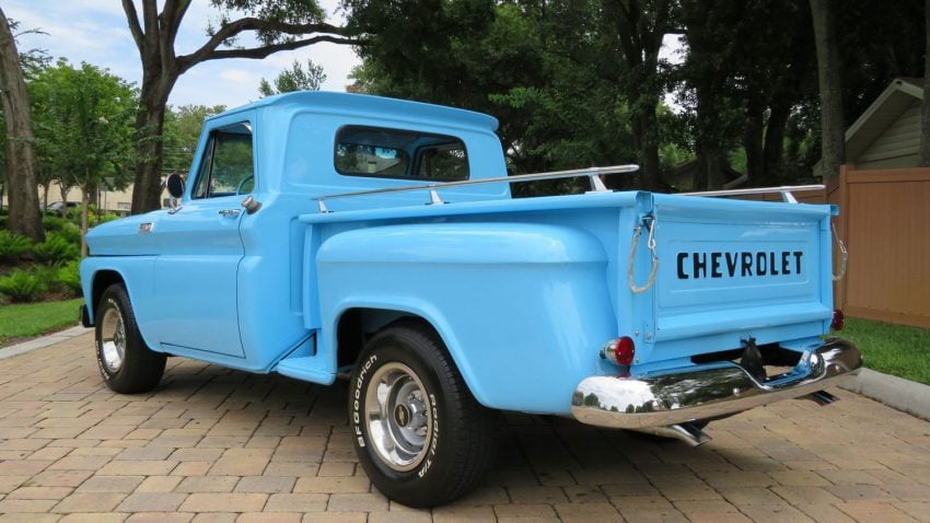 North Carolina Blue 1965 Chevy C10 Stepside Pickup For Sale