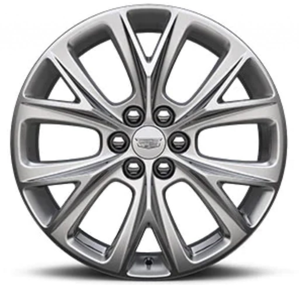 20-inch 12-Spoke alloy wheel with pearl Nickel finish (Q6Q)