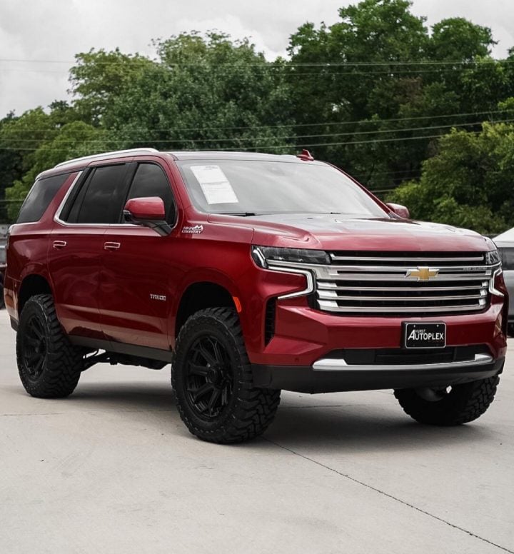 Custom 2021 Chevy Tahoe Riding On 4-Inch Lift For Sale