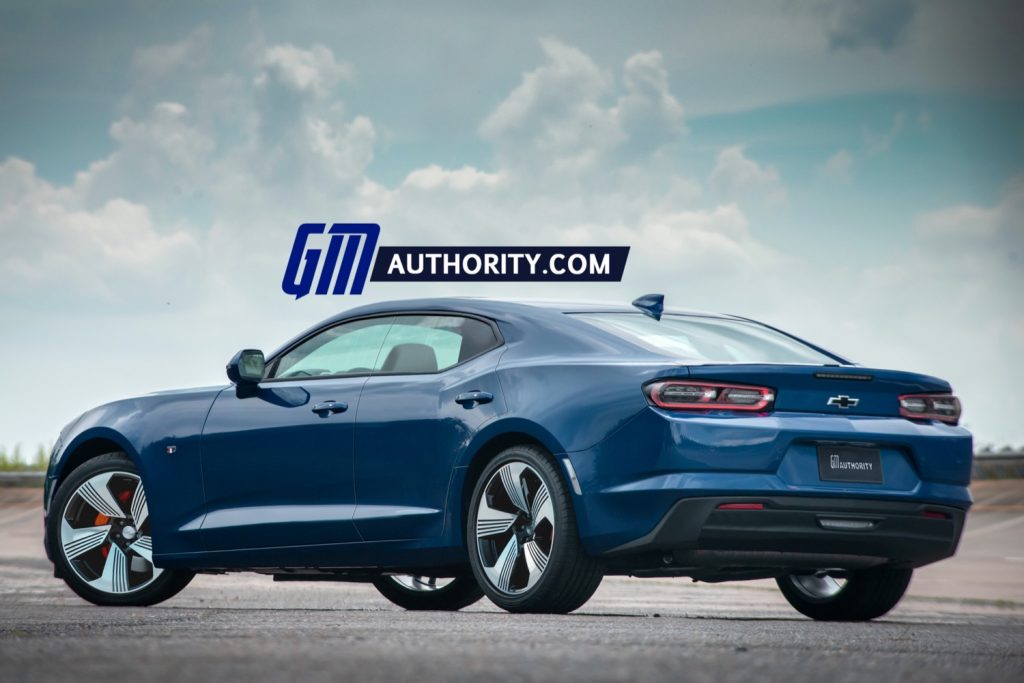 We Render A Potential Electric Camaro Sedan