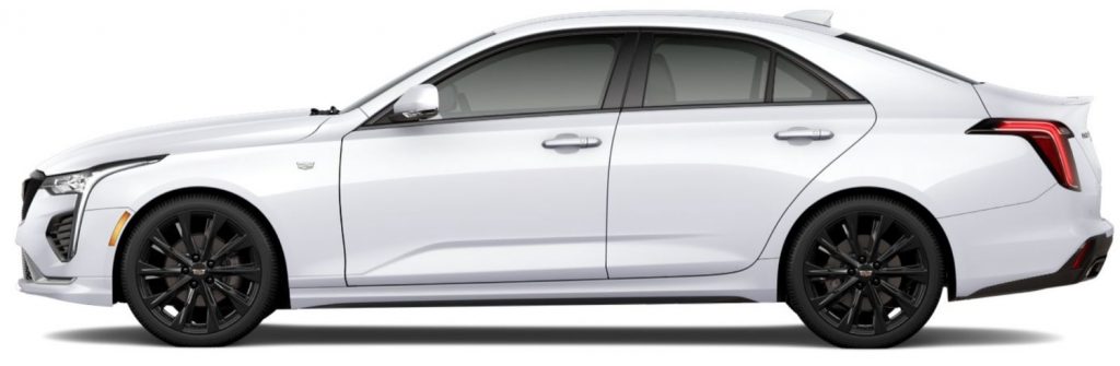 2021 Cadillac CT4 Sport pictured here with 19-inch alloy wheels with Gloss Black finish (SOU)