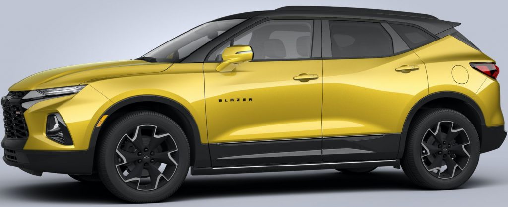 2022 Chevy Blazer Yellow Barb Frein