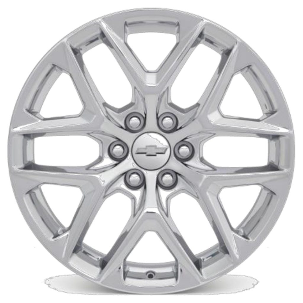 22-inch bright Chrome multi-spoke wheels (SSW) (Chevy variant)