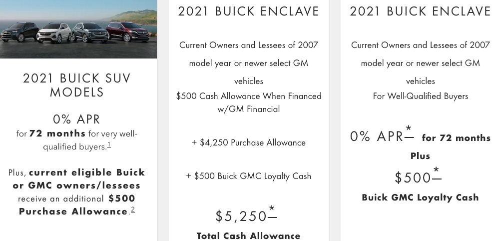 Buick Enclave discount