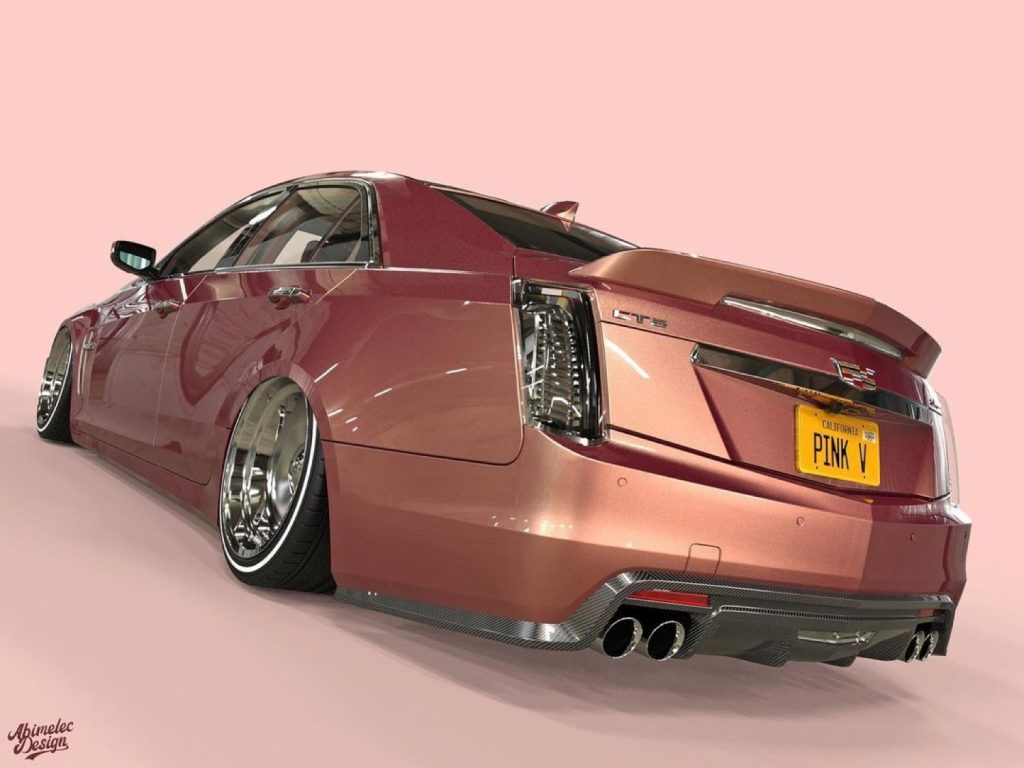 Slammed Cadillac Cts V Rendering Mixes Old And New