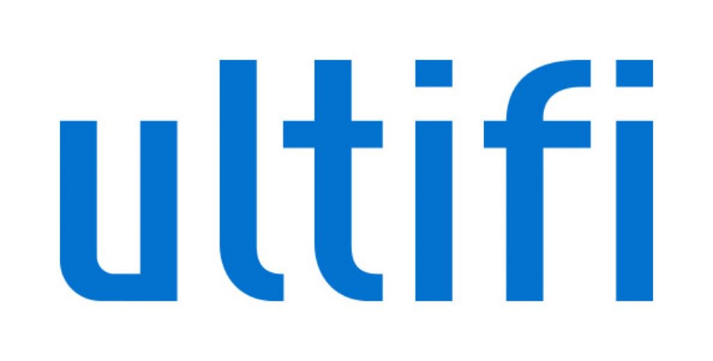 The logo of Ultifi, to be introduced for the 2024 Chevy Colorado.