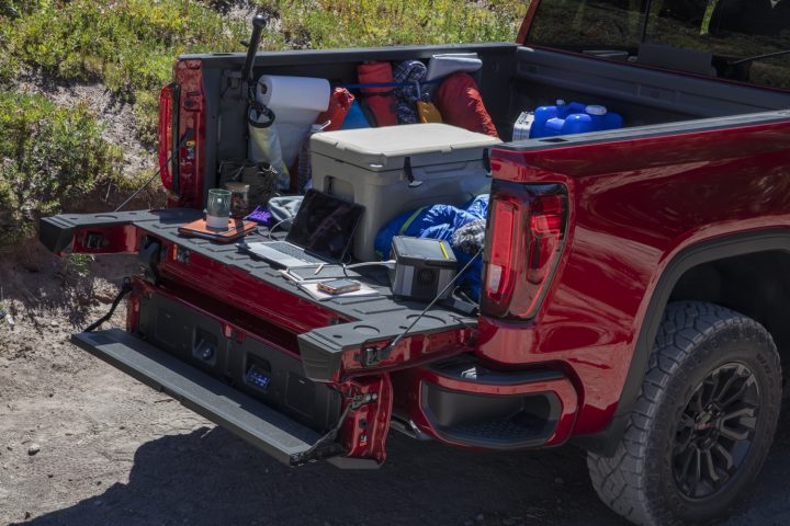 GMC Sierra 1500 AT4X bed.