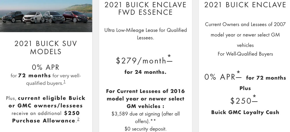 Buick Enclave discount
