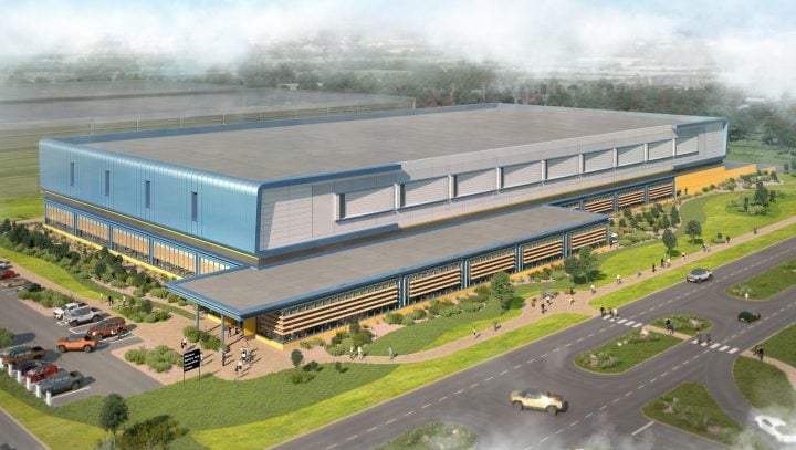 GM Wallace Battery Cell Innovation Center rendering.