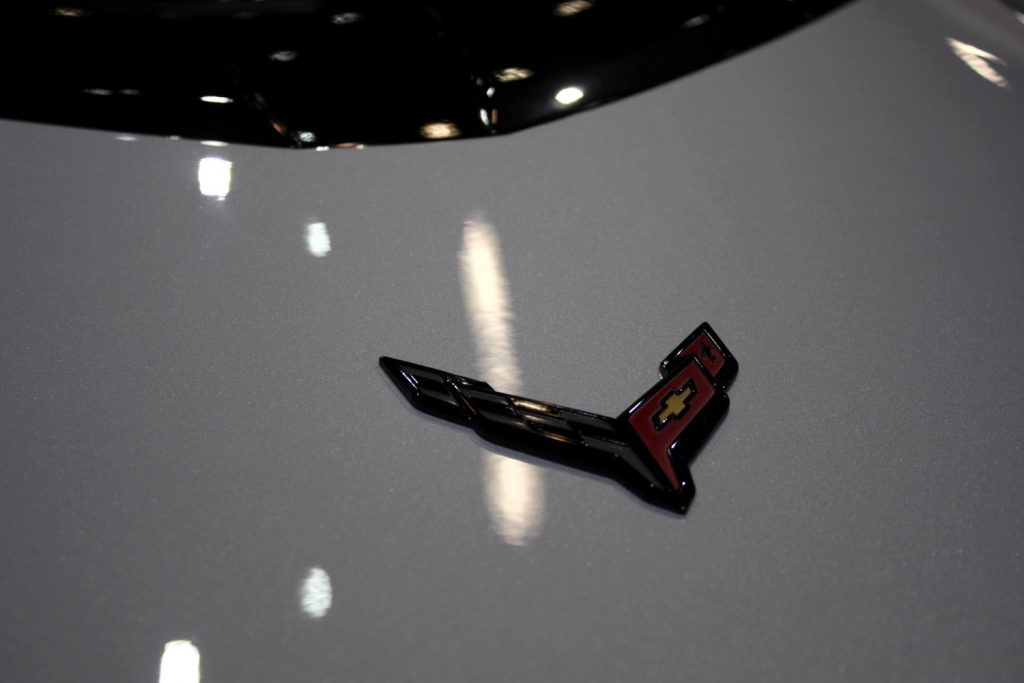 The Chevy Corvette badge. 