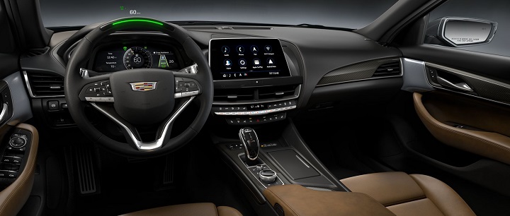 2022 Cadillac CT5 interior.