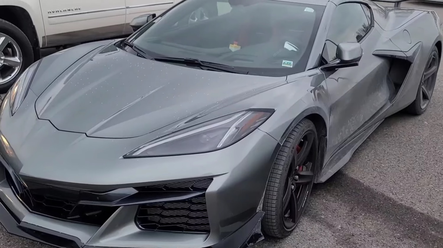 2023 Corvette Z06 In Hypersonic Gray Spotted Video