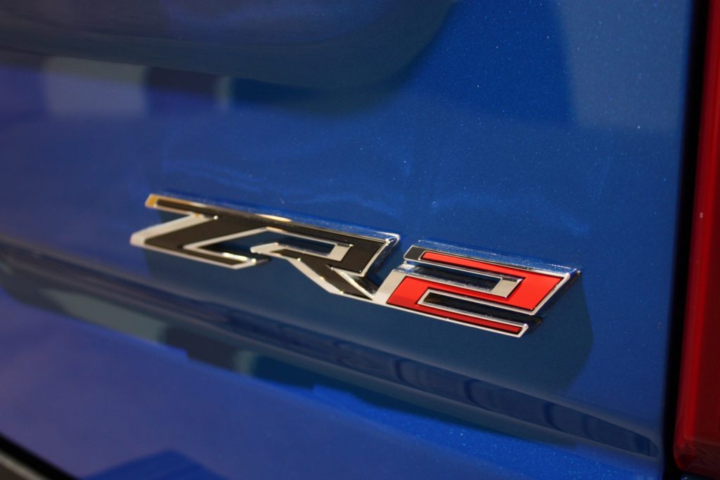 The Silverado ZR2 logo.