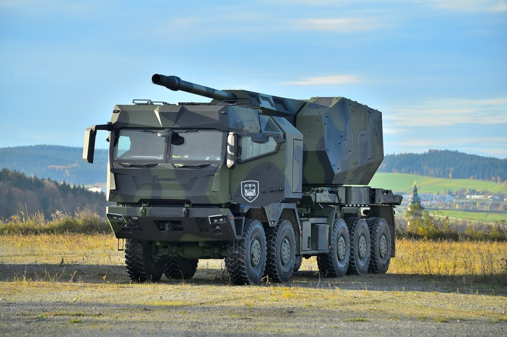 Camion militare tedesco avvistato durante i test vicino al campo di prova di General Motors Milford Rheinmetall-Defence-HX3-001-Front-Three-Quarters-1024x682