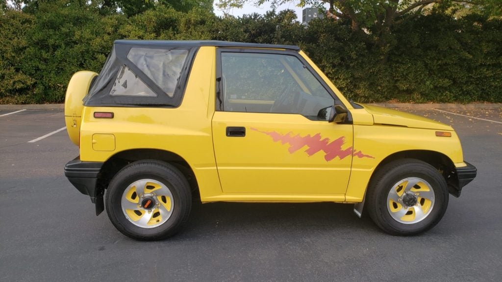 Very Yellow 1993 Geo Tracker Convertible For Sale