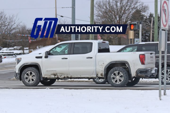 Side view of the GMC Sierra Pro.