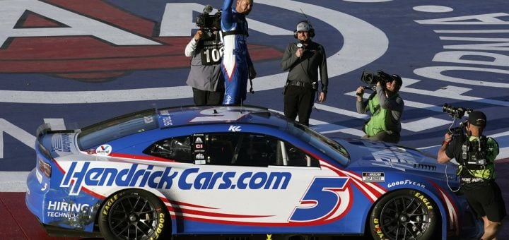 Nascar Chevy Teammates Tangle, Larson Wins At Fontana: Video