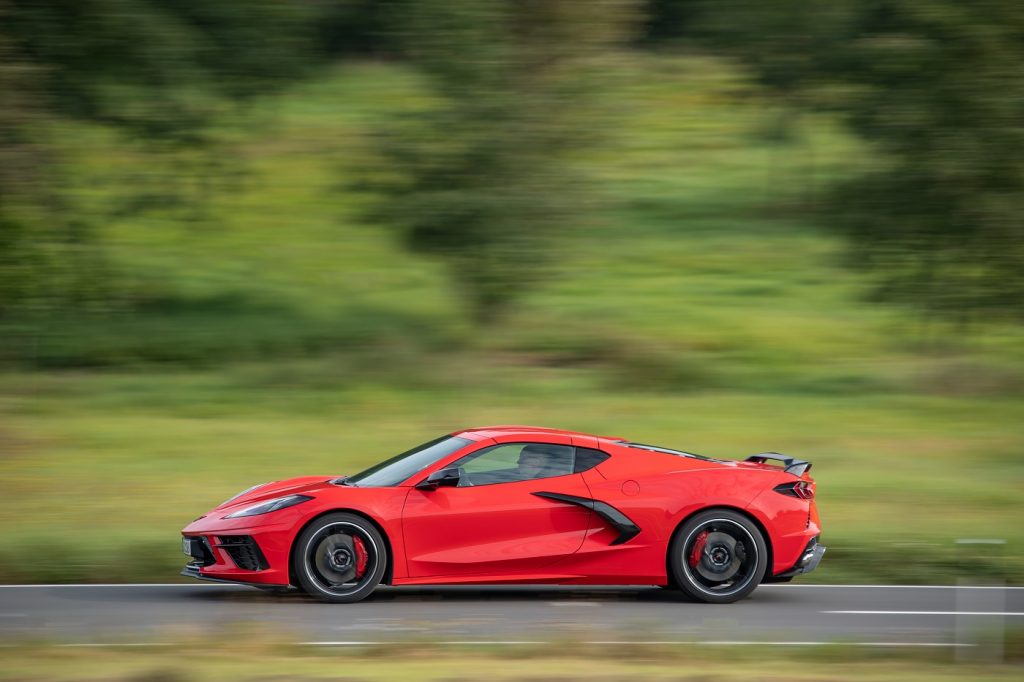 2023 Corvette Stingray Edge Red Engine Cover Not Available