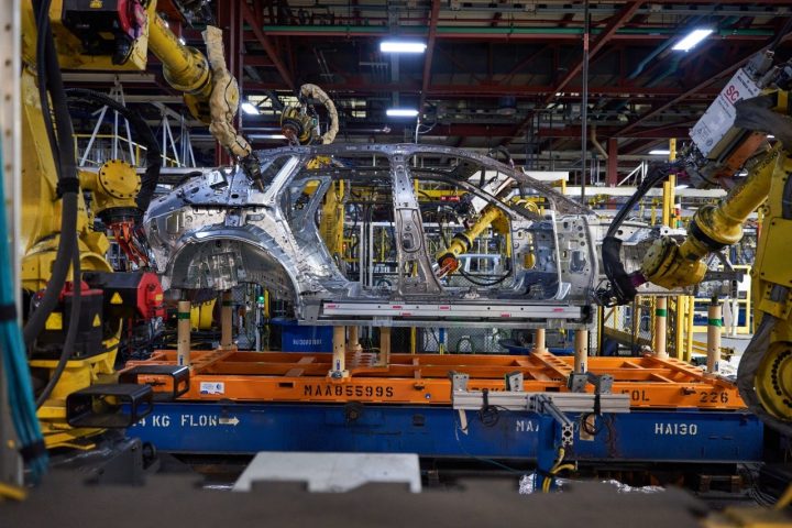 Cadillac Lyriq being produced at GM Spring Hill Assembly.