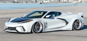 Slammed Widebody C8 Corvette Shows Off ADV10RF Wheels