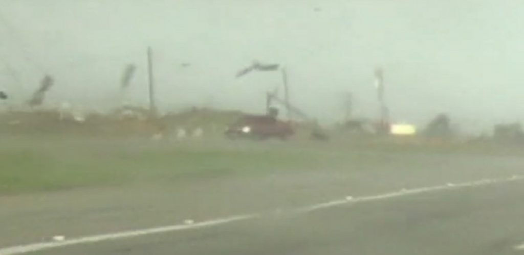 Chevy Silverado Gets Flipped By Tornado, Drives Away: Video