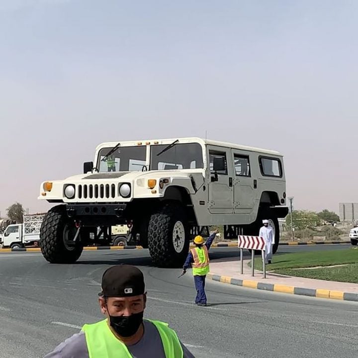 Giant Hummer H1 On Display At Off Road Museum In UAE