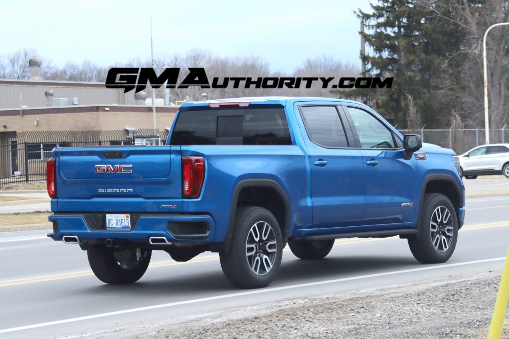 Shown here is the GMC Sierra 1500 in the off-road-oriented AT4 trim.