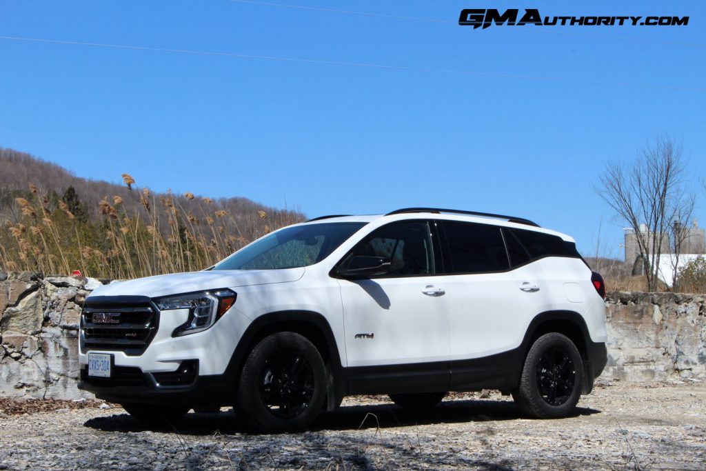 Side profile of GMC Terrain. This article is about 2024 GMC Terrain towing capacities.