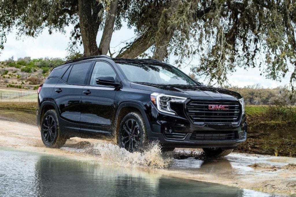 GMC Ranks Very High In J D Power Winter 2024 Website Study   2022 GMC Terrain SLT Elevation Edition Exterior 001 Ebony Twilight Metallic Front Three Quarters 1024x683 