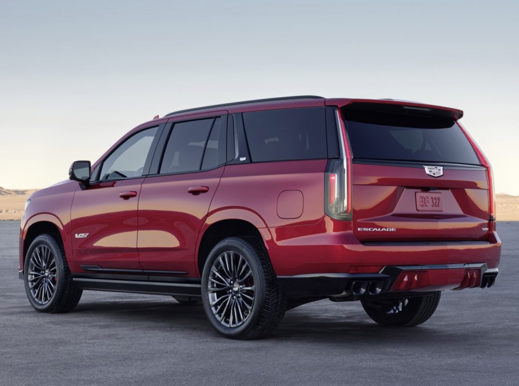 Shown here is high-performance, supercharged 2023 Cadillac Escalade-V.