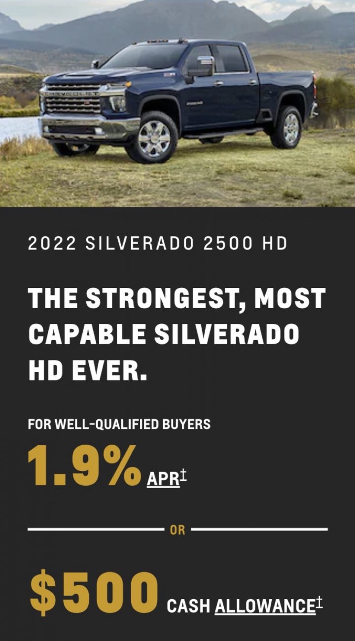 Chevy Silverado HD Discount Offers Up To $750 Off May 2022