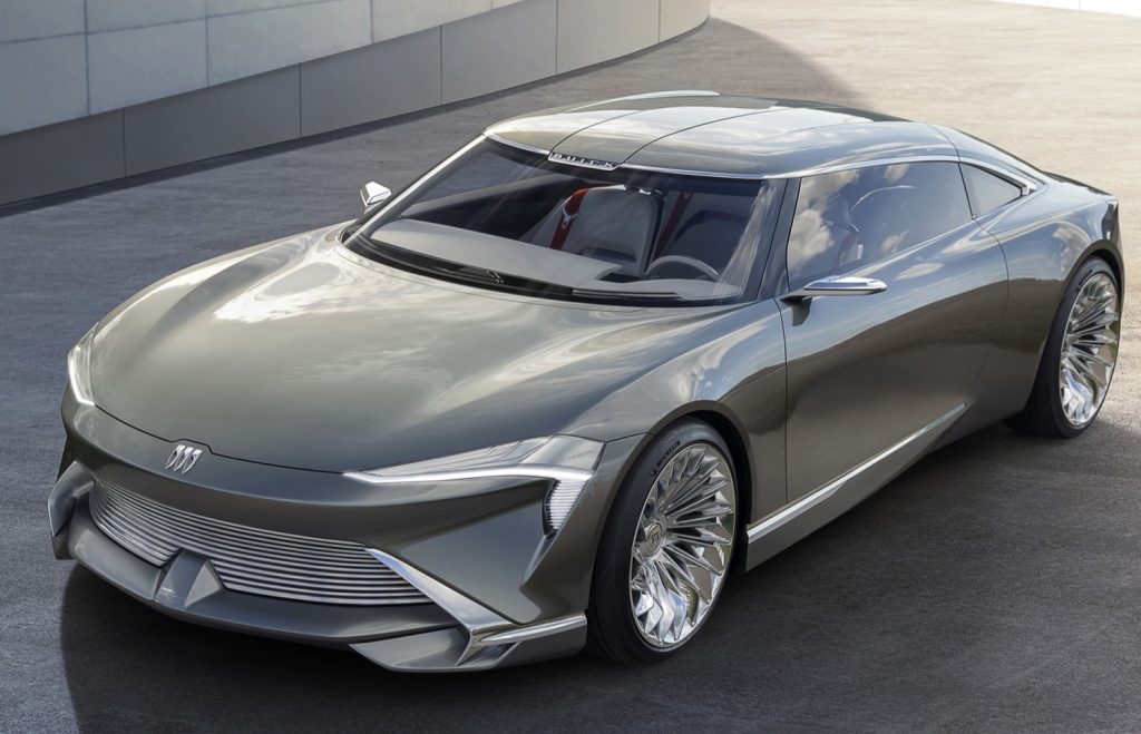 Front three-quarters view of the 2022 Buick Wildcat concept.