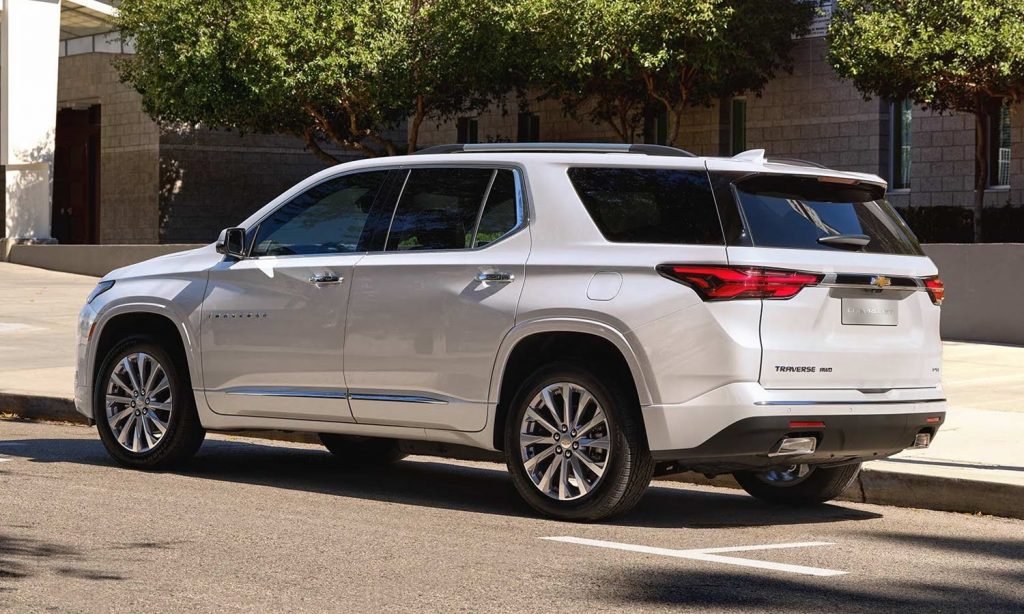 Shown here is the second-generation Chevy Traverse in the Premier trim. GM just debuted an all-new, third-gen 2024 Chevy Traverse.